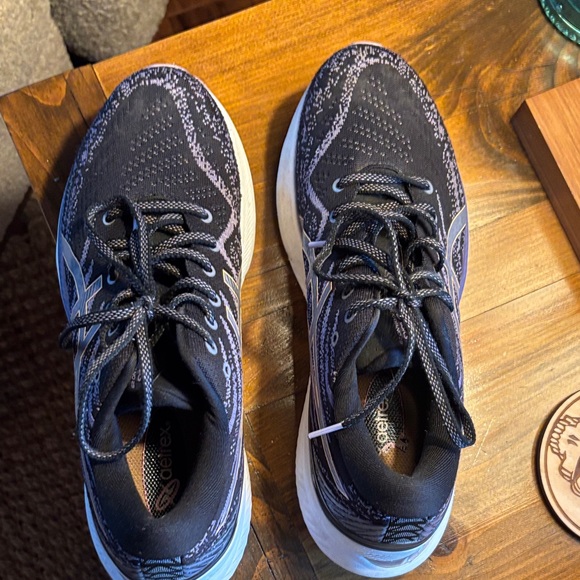 ASICS Dark Grey Purple and White Athletic Sneakers - Picture 16 of 16